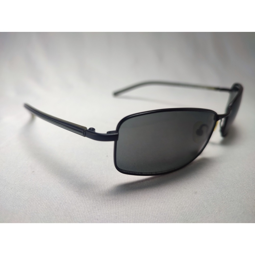 Guess GU 6156 BLK-3 Black Metal Rectangle Sunglasses 57-18-125